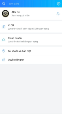 cách sử dụng kí tự đặc biệt để bảo vệ tài khoản zalo bước 1 