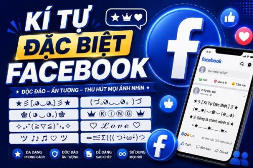 Kí Tự Đặc Biệt Facebook – Tạo Name & Bio Độc Đáo Nổi Bật Kí Tự Đặc Biệt Facebook – Tạo Name & Bio Độc Đáo Nổi Bật